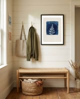 Delicate Blue Fern framed in a relaxed room thumbnail