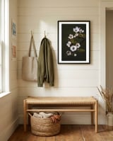Delicate White Blossoms framed in a relaxed room thumbnail