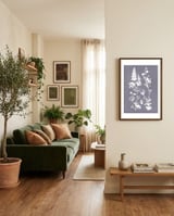 Nordic Meadow Plants framed in a grounding room thumbnail