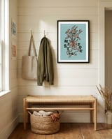 Mistletoe Holiday Bow framed in a relaxed room thumbnail