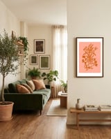 Retro Mistletoe Holiday framed in a grounding room thumbnail