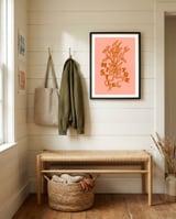 Retro Mistletoe Holiday framed in a relaxed room thumbnail
