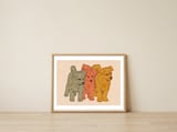 Three Adorable Puppies — framed, leaning against the wall thumbnail
