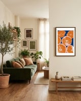 Vibrant Orange Slices framed in a grounding room thumbnail