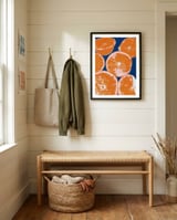 Vibrant Orange Slices framed in a relaxed room thumbnail