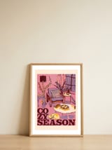 Cozy Season Living Room — framed, leaning against the wall thumbnail