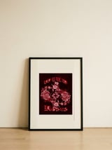 Damned Roses Floral — framed, leaning against the wall thumbnail