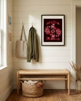 Damned Roses Floral framed in a relaxed room thumbnail