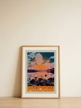 Kilpisjärvi Finland Sunset — framed, leaning against the wall thumbnail