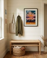 Kilpisjärvi Finland Sunset framed in a relaxed room thumbnail