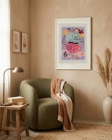 Sleeping Cats Reflection framed in a tender room thumbnail
