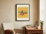 Kiss My Ass Duck framed in a focused room thumbnail