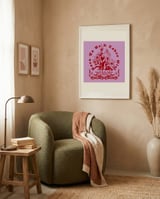 Gothic Floral Quote framed in a tender room thumbnail