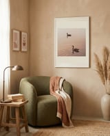 Golden Hour Geese framed in a tender room thumbnail