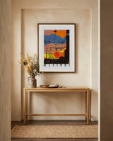 Helsinki City Sunset framed in a welcoming room thumbnail