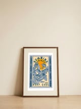 Hummingbirds Are Cool Guys — framed, leaning against the wall thumbnail