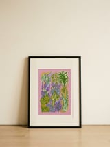 Vibrant Botanical Garden — framed, leaning against the wall thumbnail