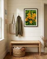 Vibrant Golden Blooms framed in a relaxed room thumbnail