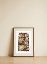 Green Apples and Blossoms — framed, leaning against the wall thumbnail