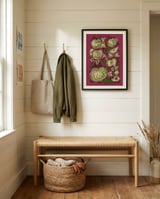 Green Apples and Blossoms framed in a relaxed room thumbnail