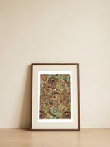 Enchanted Floral Birds — framed, leaning against the wall thumbnail