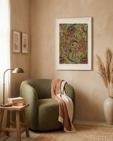 Enchanted Floral Birds framed in a tender room thumbnail