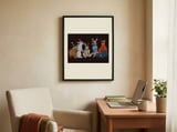 Festive Holiday Bunnies framed in a focused room thumbnail