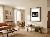 Festive Holiday Bunnies framed in a grounding room thumbnail