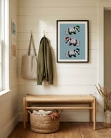 Christmas Badgers framed in a relaxed room thumbnail