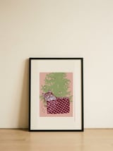 Christmas Cat Surprise — framed, leaning against the wall thumbnail