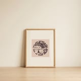 Idyllic Summer Lake Scene — framed, leaning against the wall thumbnail