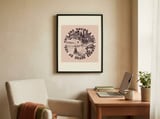 Idyllic Summer Lake Scene framed in a focused room thumbnail