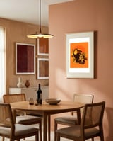Tropical Toucan Sunset framed in a intimate room thumbnail