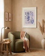 Playful Cat Pile framed in a tender room thumbnail