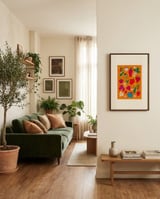 Colorful Strawberry Patch framed in a grounding room thumbnail