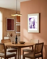 Moonlit Purple Blooms framed in a intimate room thumbnail