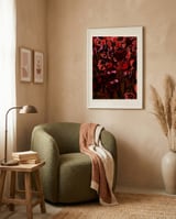 Vibrant Abstract Tulips framed in a tender room thumbnail