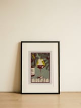Red Wine Therapy — framed, leaning against the wall thumbnail