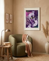 Playful Cats and Plants framed in a tender room thumbnail