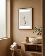 Delicate Botanical Stem framed in a serene room thumbnail