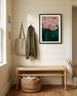 Soft Pink Peonies framed in a relaxed room thumbnail