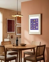 Colorful Seashell Collection framed in a intimate room thumbnail