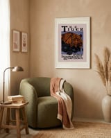 Majestic Tiger Gaze framed in a tender room thumbnail