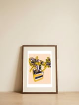 Vibrant Arabica Plant — framed, leaning against the wall thumbnail