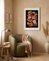 Forest Peonies and Chanterelles framed in a tender room thumbnail