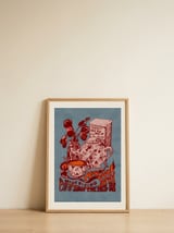 Sarcastic Tea Time — framed, leaning against the wall thumbnail