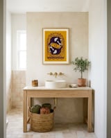 Playful Purple Corgis framed in a breezy room thumbnail
