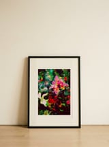 Vibrant Floral Impression — framed, leaning against the wall thumbnail