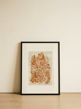 Intricate Forest Drawing — framed, leaning against the wall thumbnail