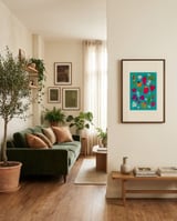 Sweet Strawberry Harvest framed in a grounding room thumbnail